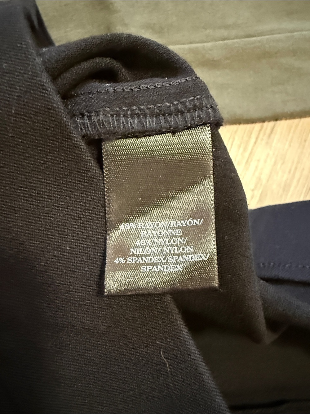 Set of 2 Ann Taylor Ponte Pants - Black and Olive - Picture 4 of 5